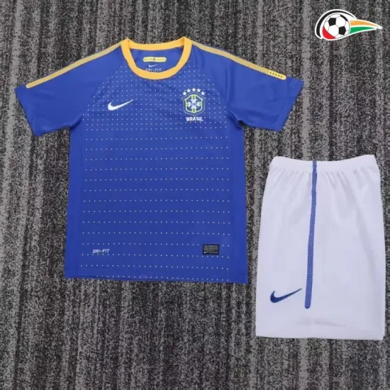 Camisa Retrô Reserva Infantil Brasil 2010 Azul