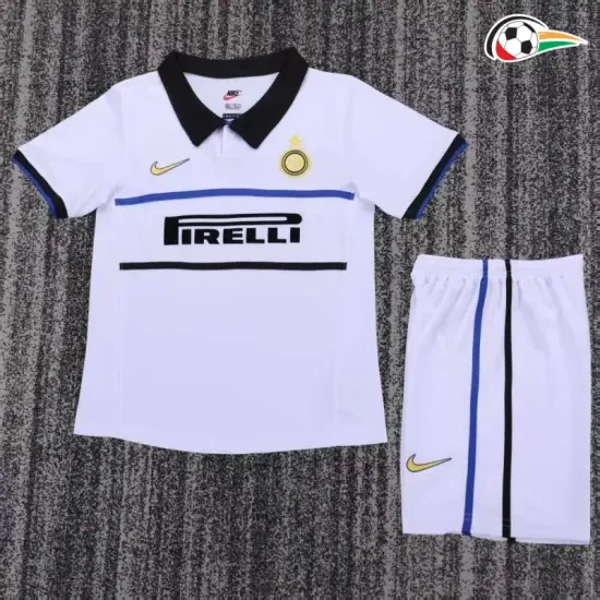 Camisa Retrô Reserva Infantil Inter de Milan 1998/99 Branco