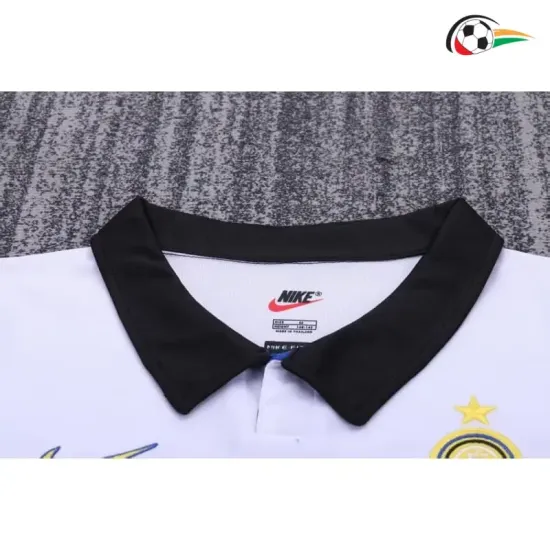 Camisa Retrô Reserva Infantil Inter de Milan 1998/99 Branco