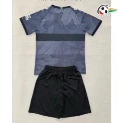 Camisa Alternativa Infantil VfB Stuttgart 2025/2026 Cinza/Preto