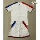 Camisa Reserva Infantil Crystal Palace FC 2025/2026 Branco/Azul/Vermelho