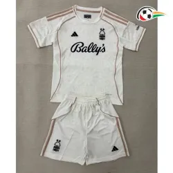 Camisa Reserva Infantil Nottingham Forest 2025/2026 Branco