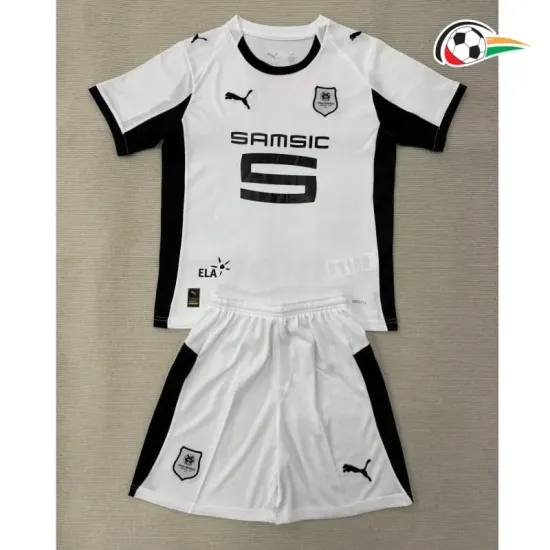 Camisa Reserva Infantil Stade Rennais 2025/2026 Branco