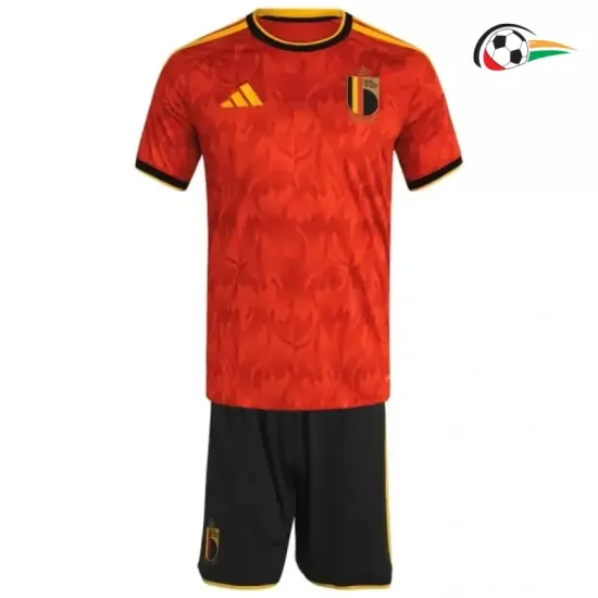 Camisa Titular Infantil Bélgica 2026 Vermelho