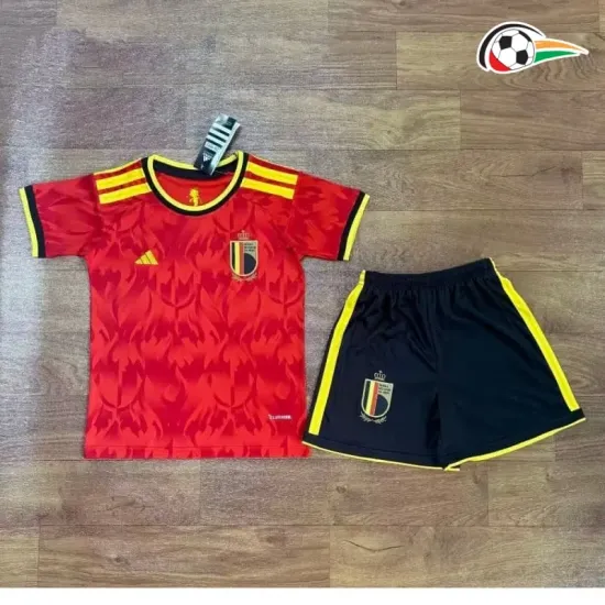 Camisa Titular Infantil Bélgica 2026 Vermelho
