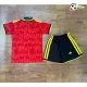 Camisa Titular Infantil Bélgica 2026 Vermelho