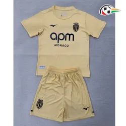 Camisa Alternativa Infantil Monaco 2025/2026 Amarelo Claro