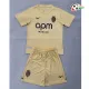 Camisa Alternativa Infantil Monaco 2025/2026 Amarelo Claro