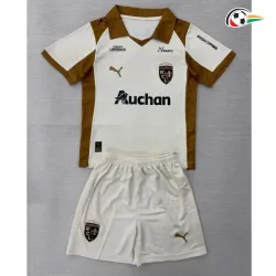 Camisa Alternativa Infantil RC Lens 2025/2026 Branco/Marrom