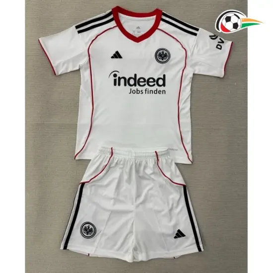 Camisa Reserva Infantil Eintracht Fráncfort 2025/2026 Branco