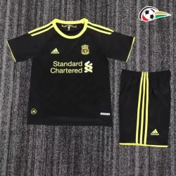 Camisa Retrô Alternativa Infantil Liverpool 2010/11 Preto
