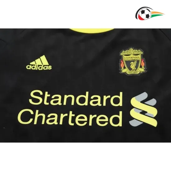 Camisa Retrô Alternativa Infantil Liverpool 2010/11 Preto