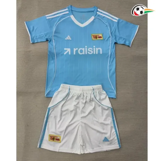 Camisa Alternativa Infantil Union Berlin 2025/2026 Azul Claro
