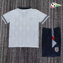 Camisa Retrô Titular Infantil Inglaterra 1990 Branco