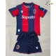 Camisa Titular Infantil Bologna 2025/2026 Vermelho/Azul