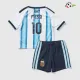 Camisa Titular Infantil Messi 10 Argentina 2026 Azul/Branco