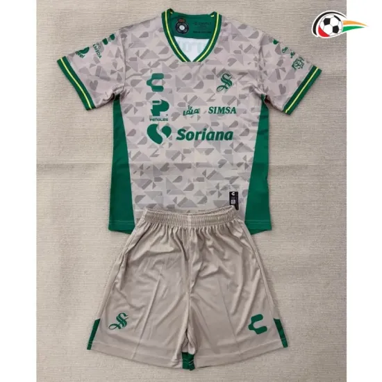 Camisa Reserva Infantil Santos Laguna 2025/2026 Branco/Verde