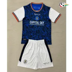 Camisa Reserva Infantil Luton Town 2025/2026 Azul/Branco