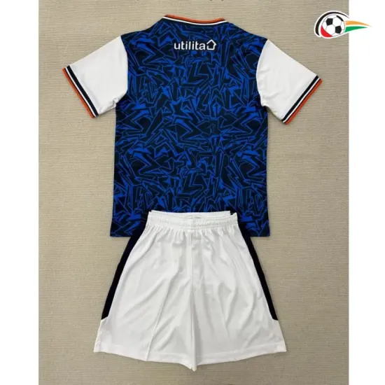 Camisa Reserva Infantil Luton Town 2025/2026 Azul/Branco