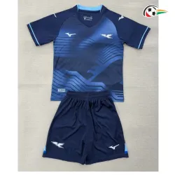 Camisa Alternativa Infantil Lazio 2025/2026 Azul Escuro