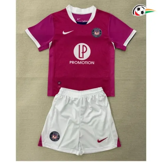 Camisa Reserva Infantil Toulouse FC 2025/2026 Rosa