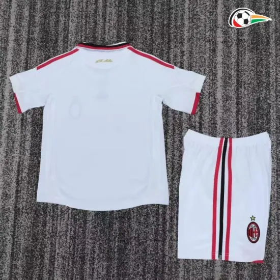 Camisa Retrô Reserva Infantil AC Milan 2009/10 Branco