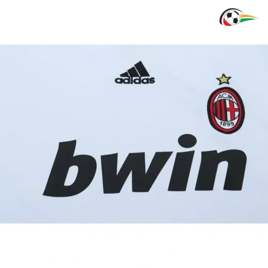 Camisa Retrô Reserva Infantil AC Milan 2009/10 Branco