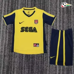 Camisa Retrô Reserva Infantil Arsenal 2000/01 Amarelo/Preto