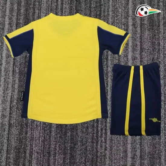 Camisa Retrô Reserva Infantil Arsenal 2000/01 Amarelo/Preto
