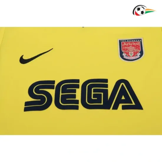 Camisa Retrô Reserva Infantil Arsenal 2000/01 Amarelo/Preto