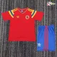 Camisa Retrô Reserva Infantil Colombia 1990 Vermelho