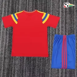 Camisa Retrô Reserva Infantil Colombia 1990 Vermelho