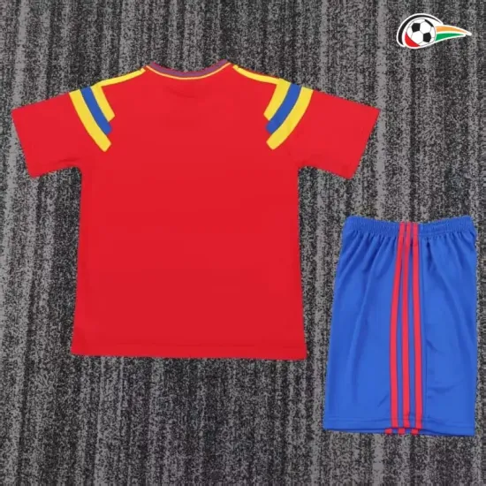 Camisa Retrô Reserva Infantil Colombia 1990 Vermelho