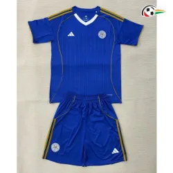 Camisa Titular Infantil Leicester City 2025/2026 Azul/Branco