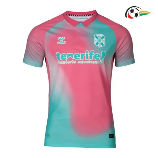 Camisa Alternativa CD Tenerife 2025/2026 Rosa/Azul