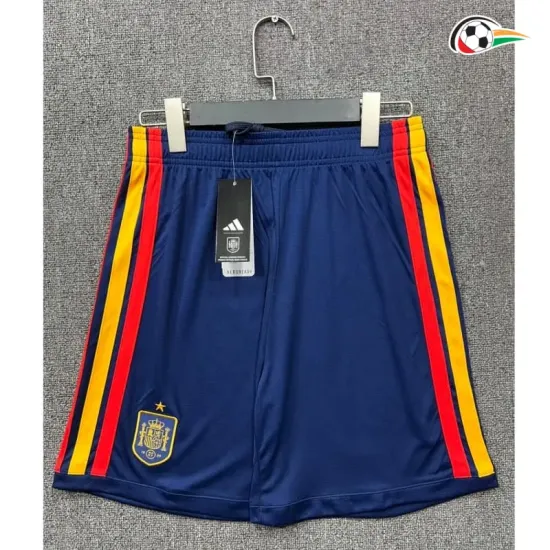 Shorts de Futebol Titular España Copa do Mundo 2026 Azul