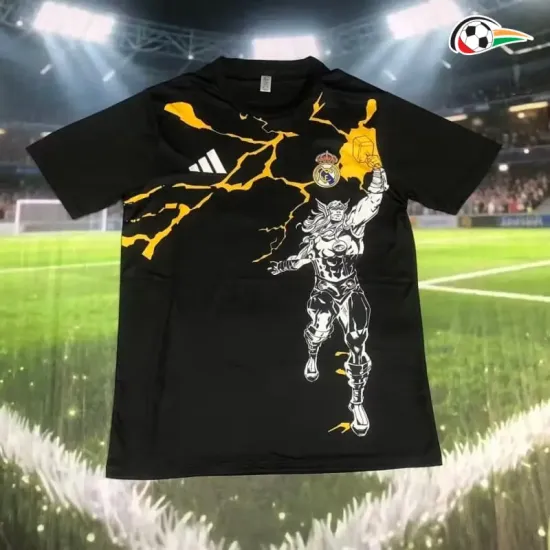Camisa Real Madrid x Marvel 2025/2026 Edição Especial Preto
