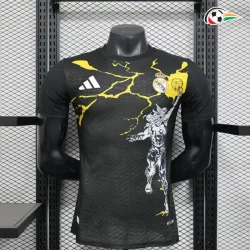 Camisa Versão Jogador Real Madrid x Marvel 2025/2026 Edição Especial Preto