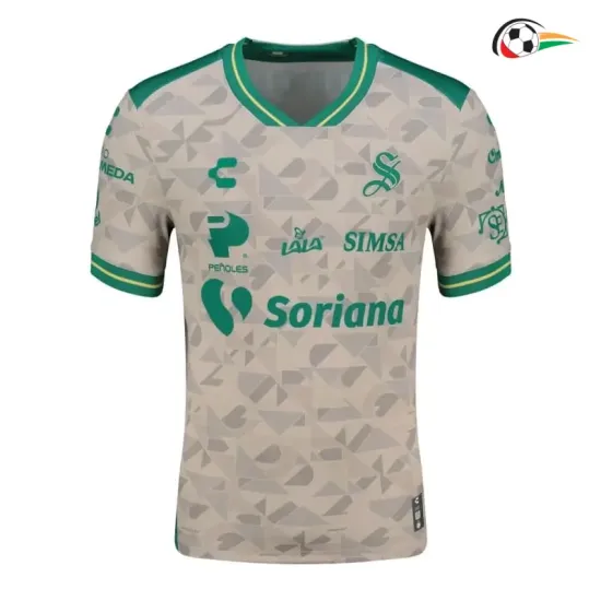 Camisa Reserva Santos Laguna 2025/2026 Branco/Verde