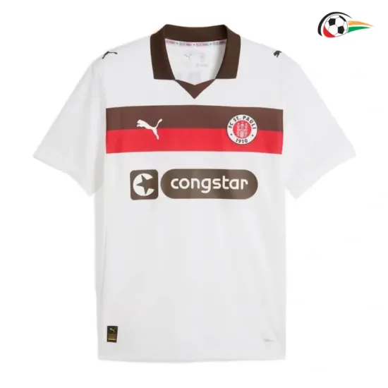 Camisa Reserva FC St. Pauli 2025/2026 Branco