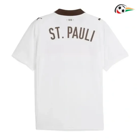 Camisa Reserva FC St. Pauli 2025/2026 Branco