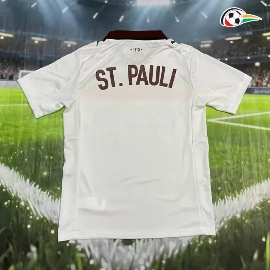 Camisa Reserva FC St. Pauli 2025/2026 Branco