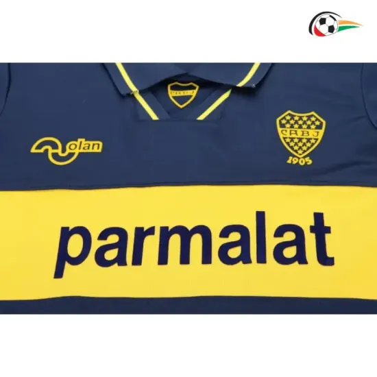 Camisa Retrô Titular Infantil Boca Juniors 1993/95 Azul/Amarelo