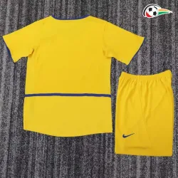 Camisa Retrô Alternativa Infantil Inter de Milan 2002/03 Amarelo