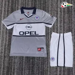 Camisa Retrô Reserva Infantil PSG 2000/01 Cinza