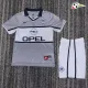 Camisa Retrô Reserva Infantil PSG 2000/01 Cinza