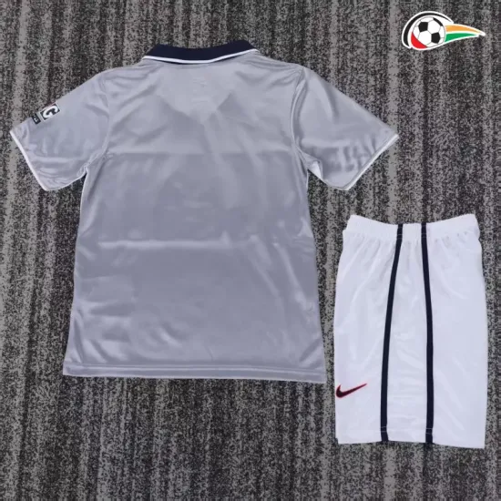 Camisa Retrô Reserva Infantil PSG 2000/01 Cinza