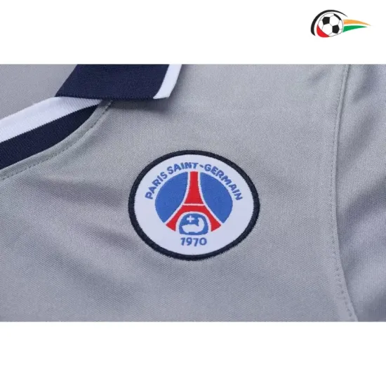 Camisa Retrô Reserva Infantil PSG 2000/01 Cinza