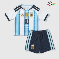 Camisa Titular Infantil Messi 10 Argentina 2026 Azul/Branco