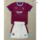 Camisa Titular Infantil Burnley FC 2025/2026 Borgonha